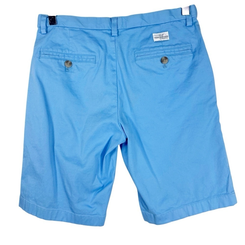 VINEYARD VINES Youth 14 Blue Chino Shorts Flat Front Adjustable Shorts